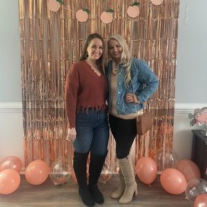 Knee high BEIGE suede boots